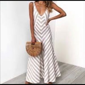 Petal and pup tan and white jumpsuit for size 6